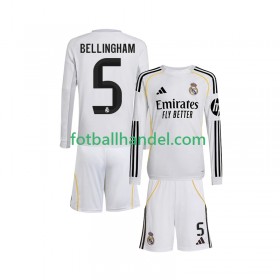 Barn Fotballdrakter Real Madrid Jude Bellingham 5 Hjemme 2025-26 Langermet